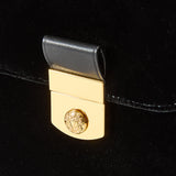 Veronica Beard - Crest Lock Velvet Top Handle Bag