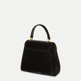 Veronica Beard - Crest Lock Velvet Top Handle Bag