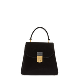 Veronica Beard - Crest Lock Velvet Top Handle Bag