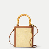 Veronica Beard - Raffia Shopper Bag with Bamboo-Handle