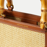 Veronica Beard - Raffia Shopper Bag with Bamboo-Handle