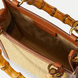 Veronica Beard - Raffia Shopper Bag with Bamboo-Handle