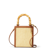 Veronica Beard - Raffia Shopper Bag with Bamboo-Handle