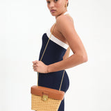 Veronica Beard Lock Box Trap Bag