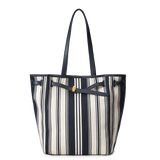 Veronica Beard Striped Canvas Dash Tote