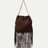 Large Fringe Veronica Beard Slouch Bag