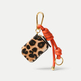Veronica Beard - Leopard Zip Pouch Bag Charm