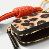 Veronica Beard - Leopard Zip Pouch Bag Charm