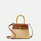 Veronica Beard - Raffia Dash Top - Handle Bag