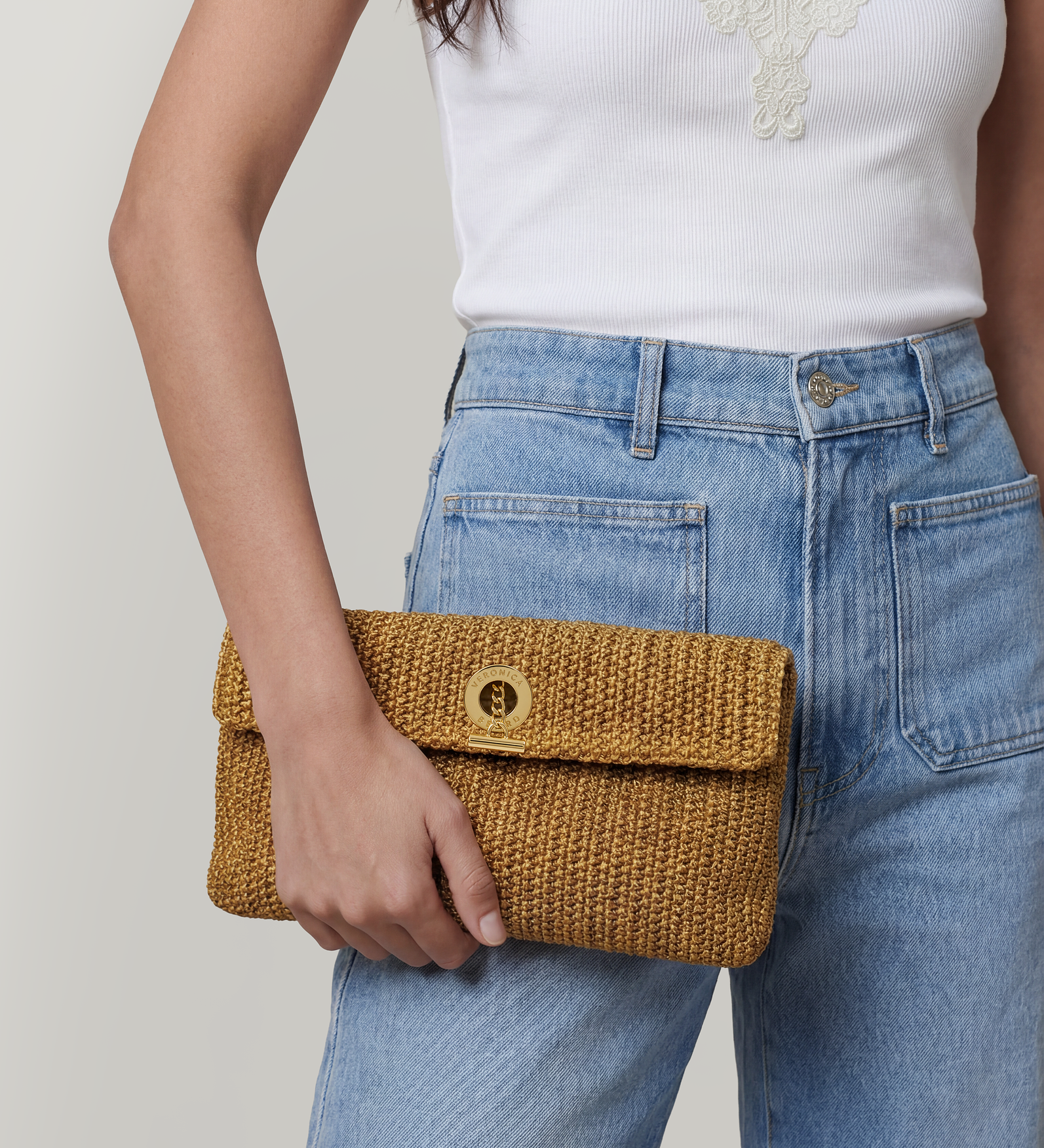 Veronica Beard - Raffia Anchor Clutch