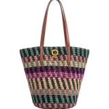 Veronica Beard - Raffia Anchor Basket Tote