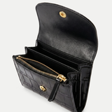 Veronica Beard - Croc - Embossed Flap Card Holder