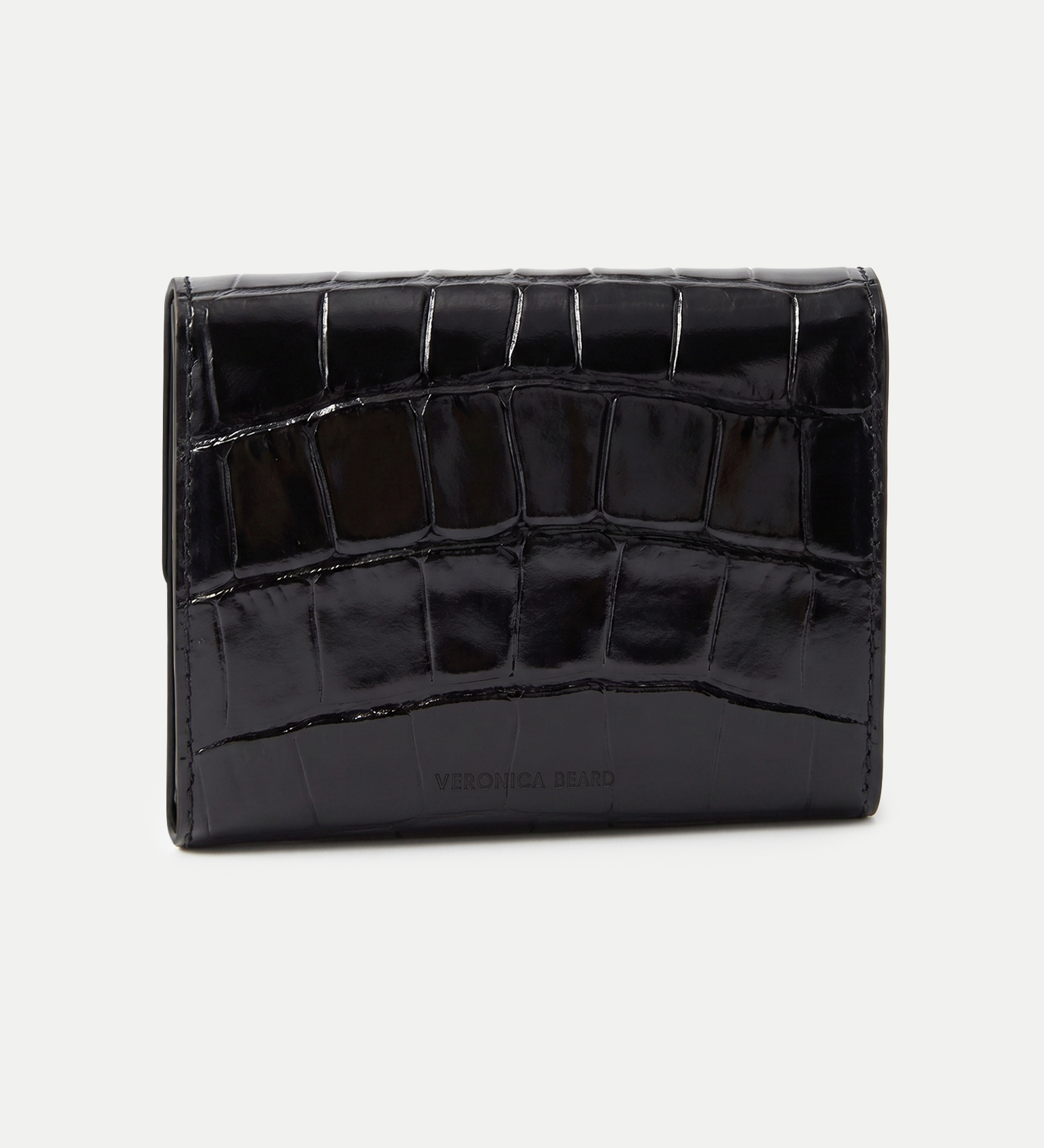 Veronica Beard - Croc - Embossed Flap Card Holder