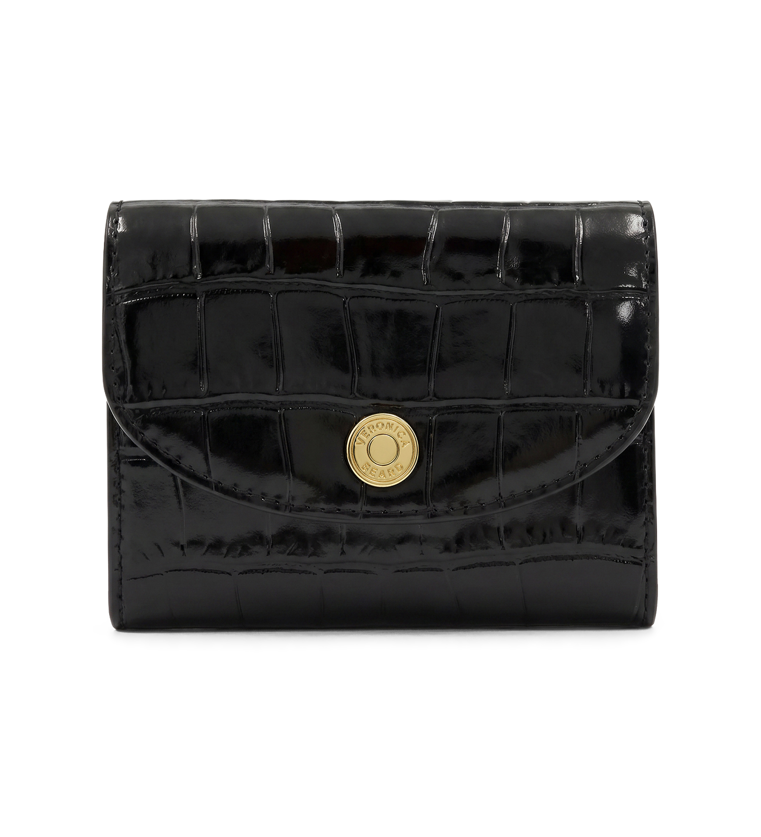 Veronica Beard - Croc - Embossed Flap Card Holder
