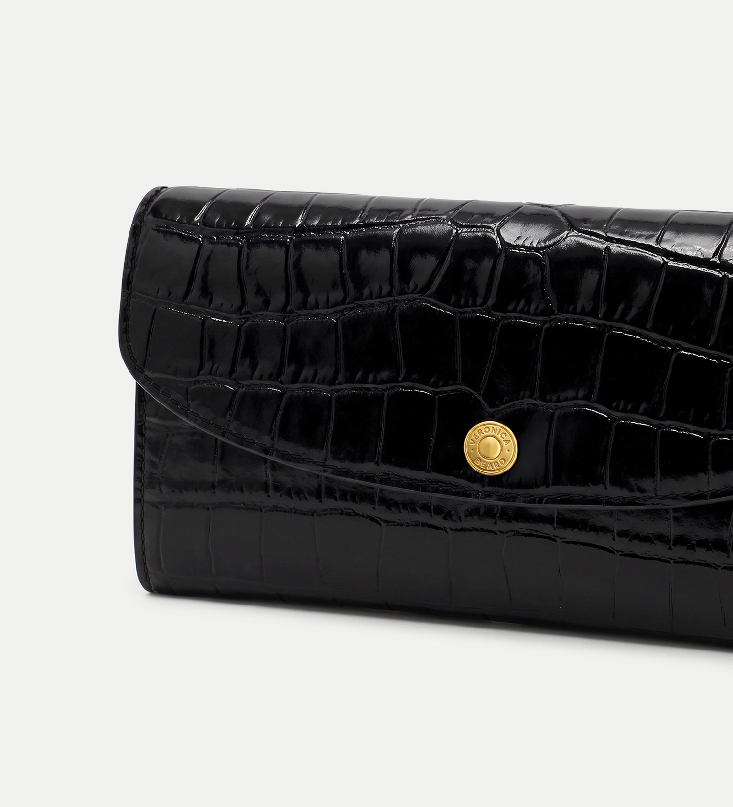 Veronica Beard - Croc - Embossed Crossbody Wallet