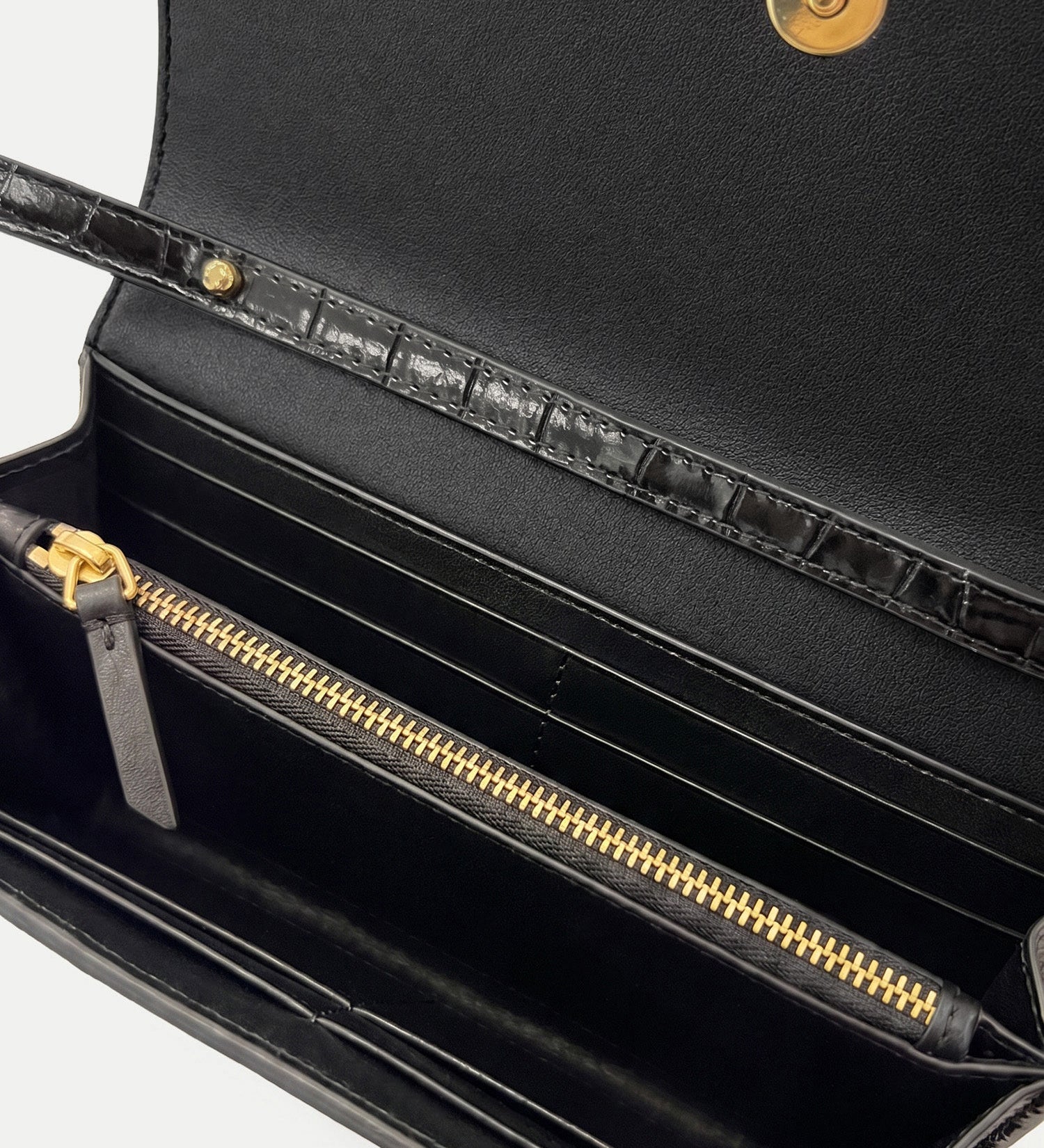 Veronica Beard - Croc - Embossed Crossbody Wallet