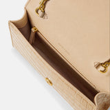 Veronica Beard - Croc - Embossed Barre Clutch