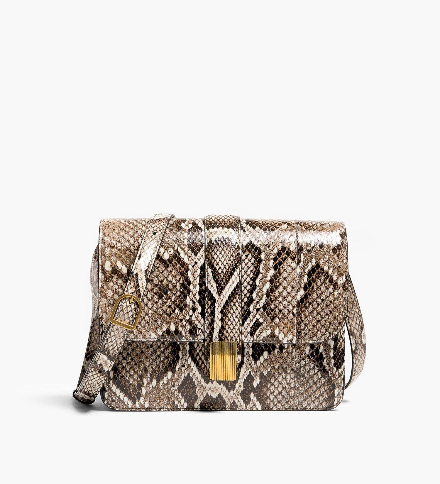 Khaite - Blake Crossbody Bag in Natural Python