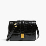 Khaite - Blake Crossbody Bag in Black Alligator