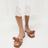 Loeffler Randall - Hadley Timber Brown Bow Sandal