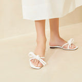 Loeffler Randall - Hadley White Bow Sandal