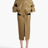 Khaite - Hamett Jacket in Gold Ochre Leather
