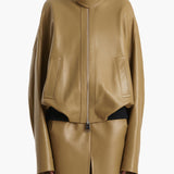 Khaite - Hamett Jacket in Gold Ochre Leather