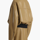 Khaite - Hamett Jacket in Gold Ochre Leather