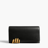 Khaite - Sculpted Hand Clutch in Black Leather