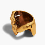 Khaite - Sculpted Hand Cuff in Antique Gold
