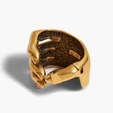 Khaite - Sculpted Hand Cuff in Antique Gold