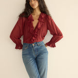 DÔEN - HARDY TOP -- DEEP CRIMSON