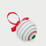 Loeffler Randall - Harriet Cream Embroidered Ornament