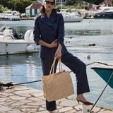 DÔEN - HARRISON JACKET -- NAVY GESSATO STRIPE