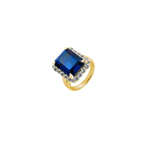 Dorsey - HASTINGS, LAB BLUE SAPPHIRE RING, GOLD