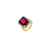 Dorsey - HASTINGS, LAB RED SAPPHIRE RING, GOLD