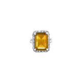 Dorsey - HASTINGS, LAB YELLOW SAPPHIRE RING, SILVER