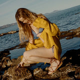 DÔEN - HAVA LINEN TOP -- SUNFLOWER