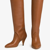 Jude - Haze Knee Boot Tan Grained Leather