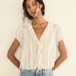 DOEN - HELENA TOP - - SALT