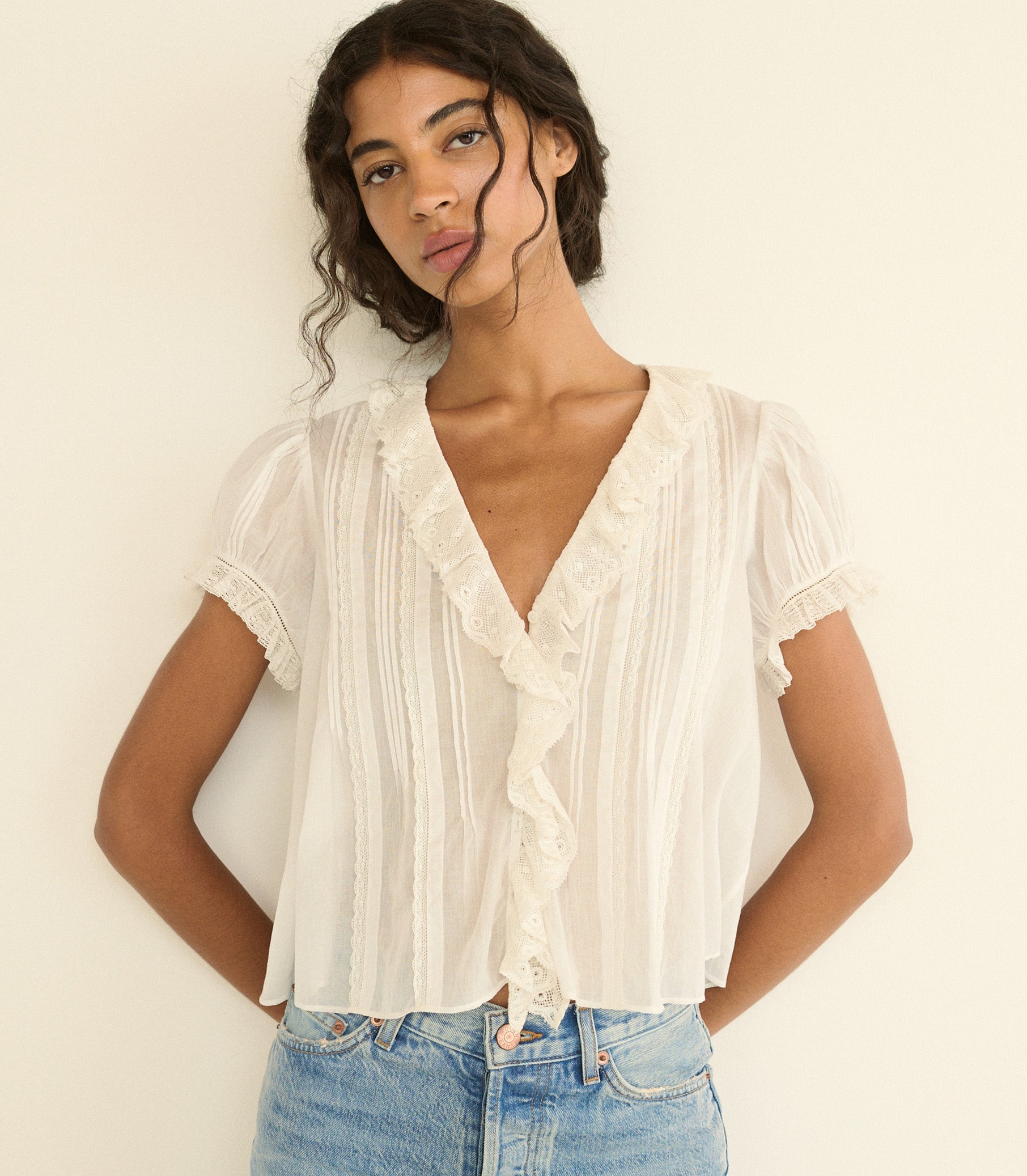 DOEN - HELENA TOP - - SALT