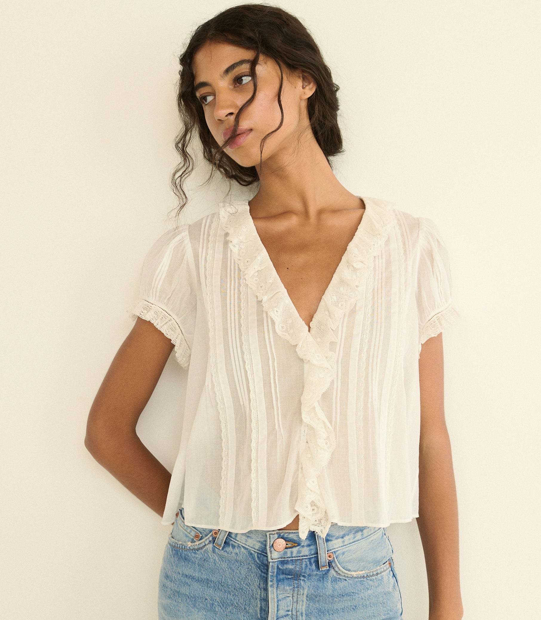 DOEN - HELENA TOP - - SALT
