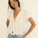 DOEN - HELENA TOP - - SALT