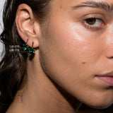 Dorsey - HENDRY BAR STUD EARRINGS IN LAB EMERALD