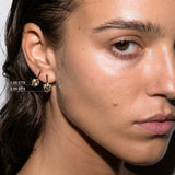 Dorsey - HENDRY BAR STUD EARRINGS IN HONEY MOISSANITE