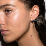Dorsey - HENDRY BAR STUD EARRINGS IN VIRIDIAN GREEN MOISSANITE