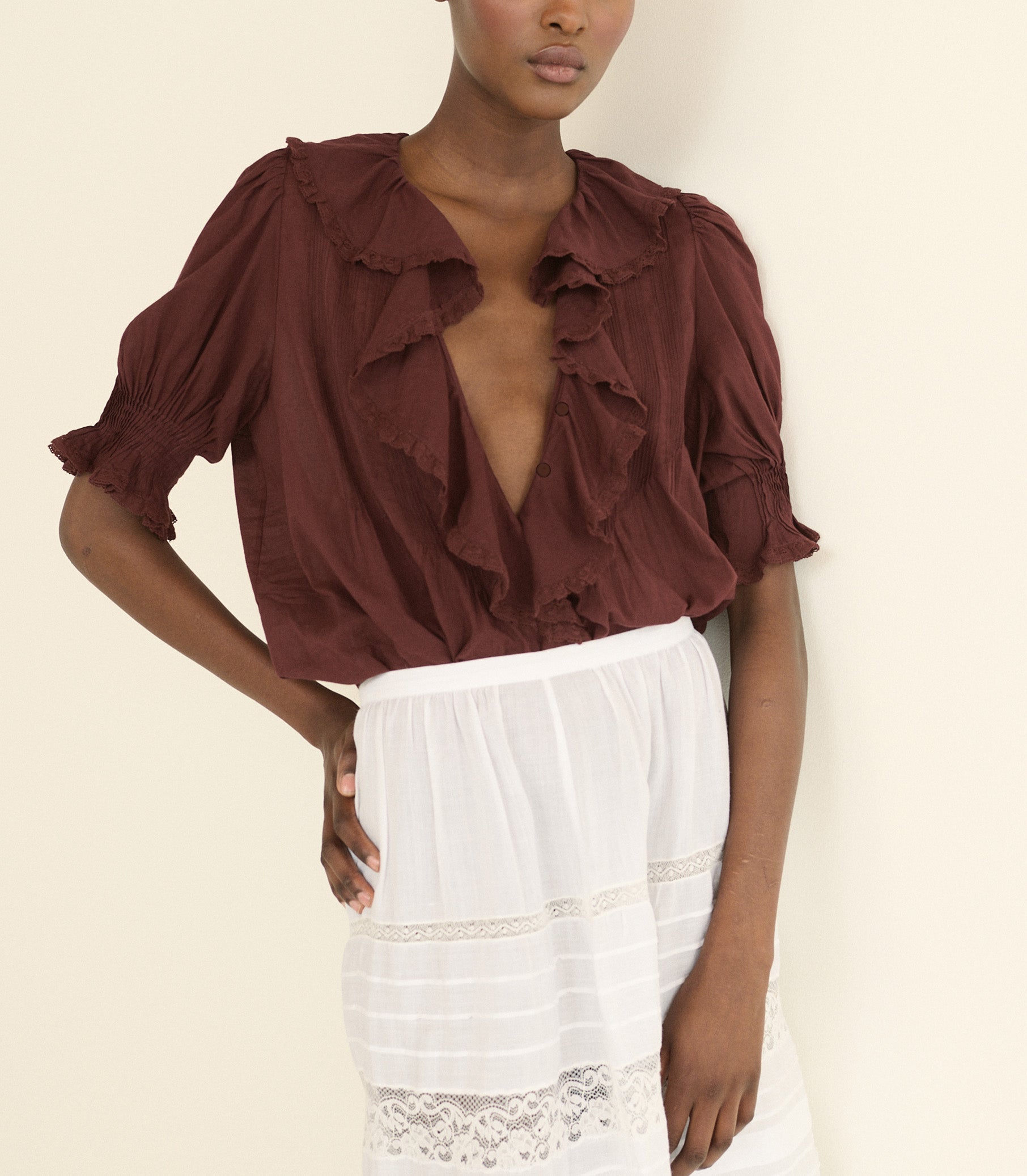 DOEN - HENRI TOP - - DAHLIA