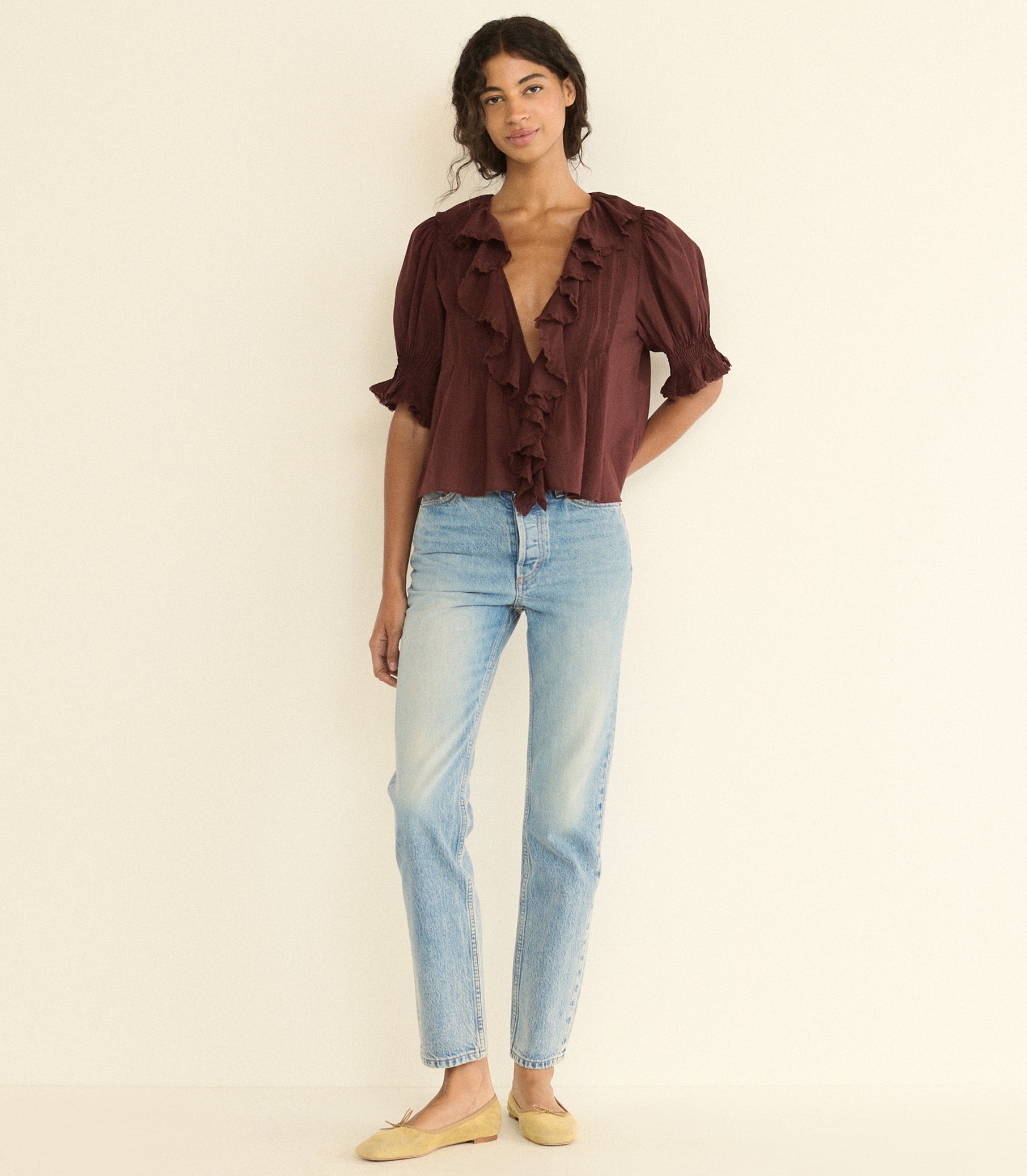DOEN - HENRI TOP - - DAHLIA