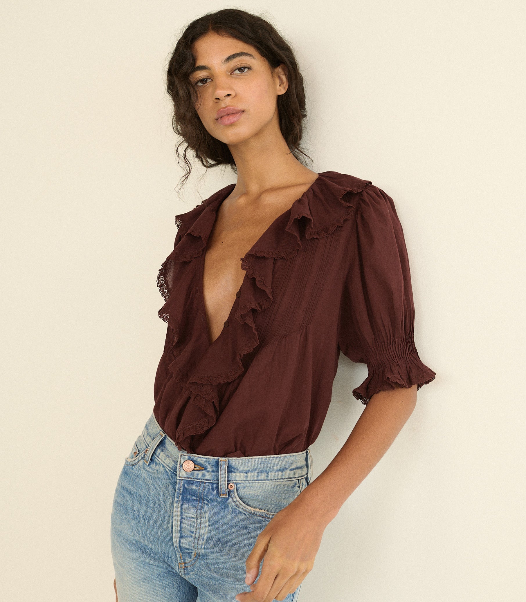 DOEN - HENRI TOP - - DAHLIA