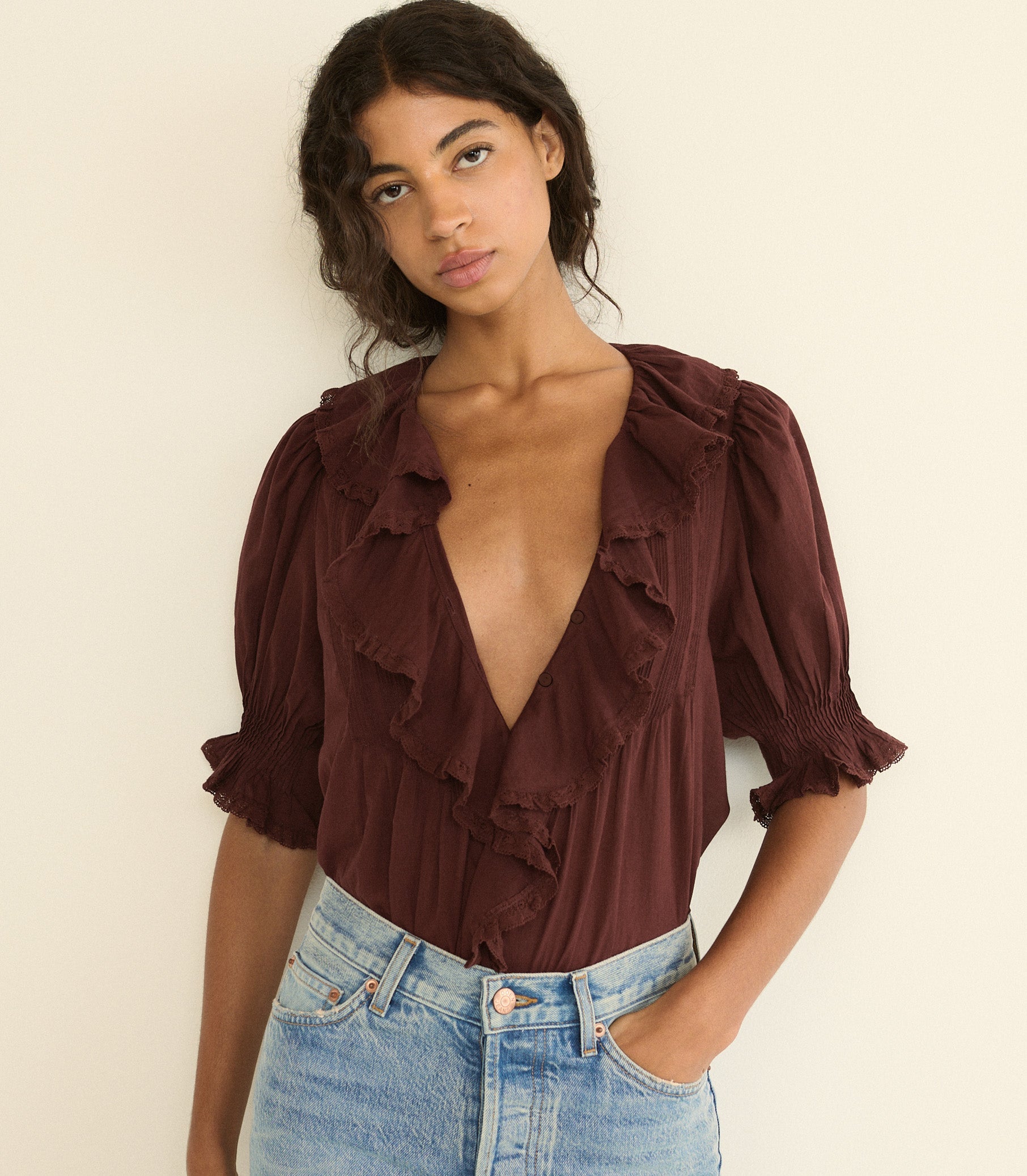 DOEN - HENRI TOP - - DAHLIA